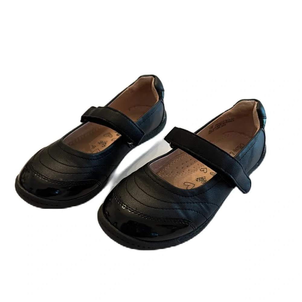 Olive & Edie Black Francis Mary Jane Flat Size Little Girl 1